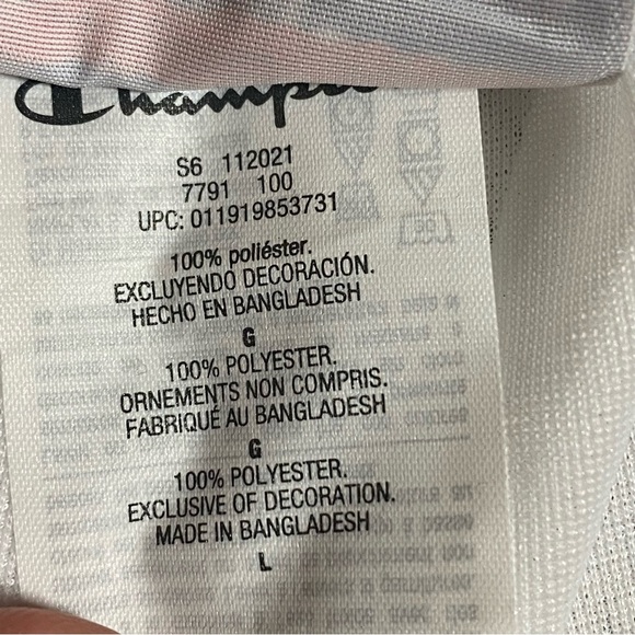 Champion Shorts Women’s Large White Authentic Mesh Shorts Warm Up Athletic - Picture 10 of 11